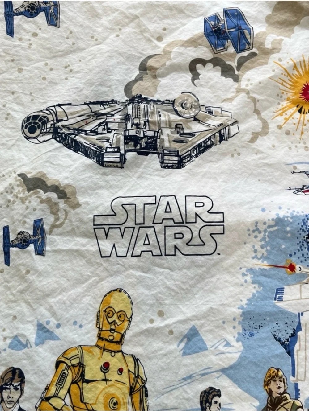 Pottery Barn Kids Star Wars Twin Size Duvet Cover 100% Cotton
